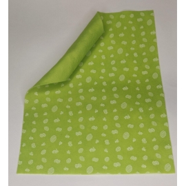 1MM SPOTTED FELT 30 X 40CM - ORANGE/WHITE 