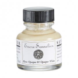 SENNELIER INK 30ML - OPAQUE WHITE