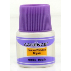 CADENCE GLASS AND CERAMIC METALLIC PAINT 45ML - SILVER