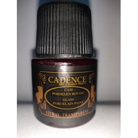 CADENCE GLASS AND CERAMIC PAINT TRANSPARENT 45ML - BORDEAUX