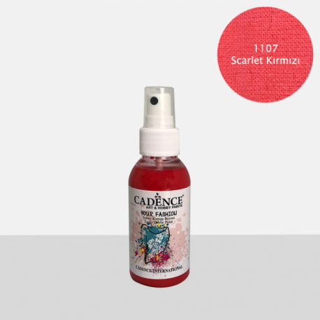 CADENCE YOUR FASHION SPRAY PAINT FABRIC 100ML - LEMON YELLOW