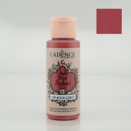 CADENCE STYLE MATT FABRIC PAINT 59ML - CORAL RED