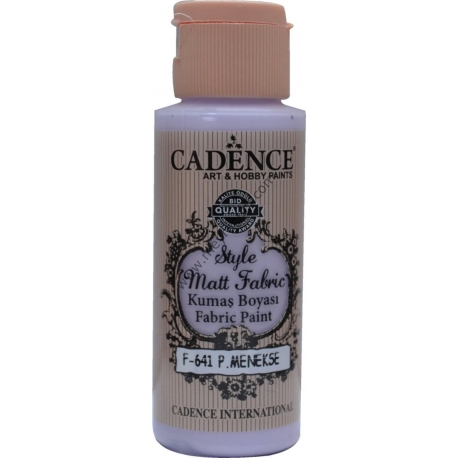 CADENCE STYLE MATT FABRIC PAINT 59ML - P. VIOLET