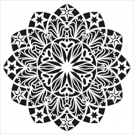 STENCIL HOME DECOR SERIE 45 X 45CM