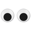 MEYCO WIGGLY EYES 14MM ROUND - 100 PC BAG