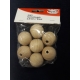 WOODEN BALLS 40MM NATURAL 