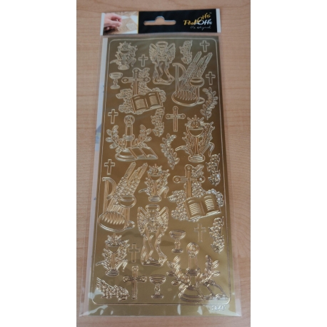 CONFIRMATION & COMMUNION GOLD-PEEL OFFS