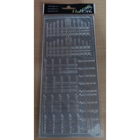 BIG FENCE SILVER- PEEL OFFS