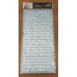 PEEL OFFS - BABY BOY/GIRL CHRISTENING - SILVER