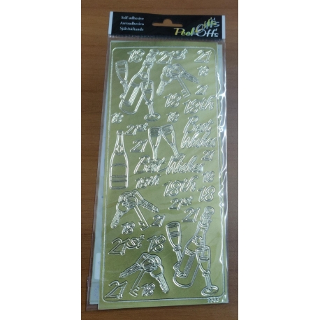 PEEL OFFS - COMING OF AGE - GOLD 