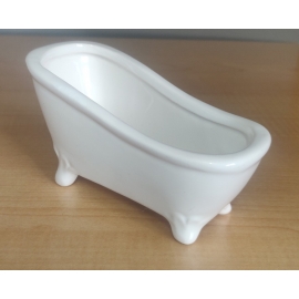 BATH TUB WHITE CERAMIC 12 X 6 X 6CM