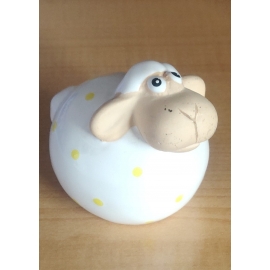 SHEEP/CHICK CERAMIC 6 X 5 X 6CM