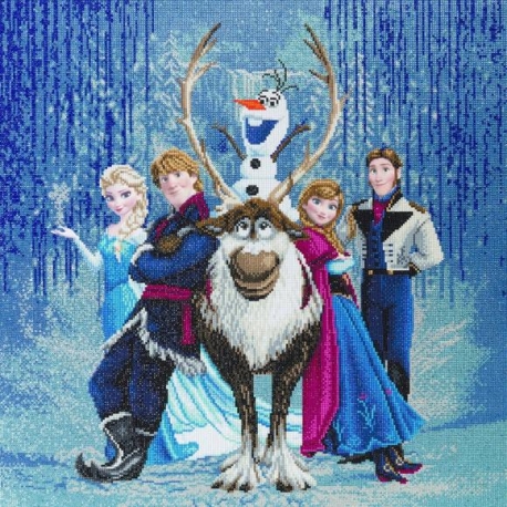 FROZEN FRIENDS 70 X 70CM DIAMOND PAINTING KIT