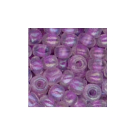 MEYCO LILAC IREDESCENT GLASS BEADS - 2.5MM - 20G 