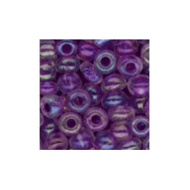 MEYCO LILAC IREDESCENT GLASS BEADS - 2.5MM - 20G 