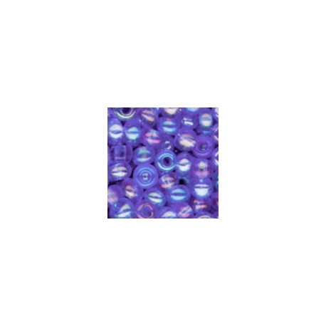MEYCO MEDIUM BLUE IREDESCENT GLASS BEADS - 2.5MM - 20G 