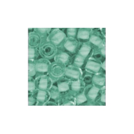 MEYCO TURQUOISE IRIDESCENT GLASS BEADS - 2.5MM - 20G 