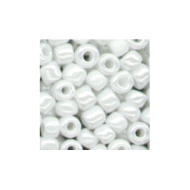 MEYCO WHITE GLASS BEADS - 2.5MM - 20G 