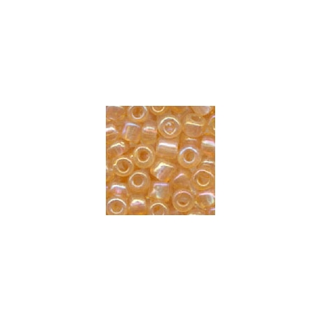 MEYCO AMBER IRIDESCENT GLASS BEADS - 2.5MM - 20G 