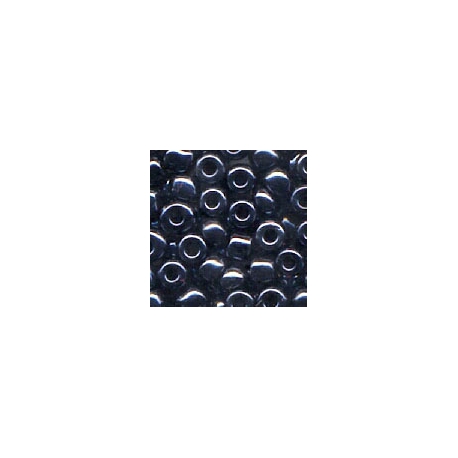 MEYCO BLACK IRIDESCENT GLASS BEADS - 2.5MM - 20G 