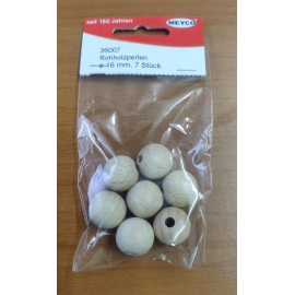 WOODEN BALLS 40MM NATURAL 