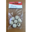 WOODEN BALLS 40MM NATURAL 