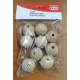 MEYCO ROUND WOODEN BEADS 25MM X 9 PCS