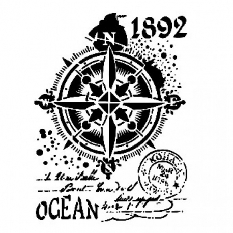 STENCIL HOME DECOR SERIE 45 X 45CM