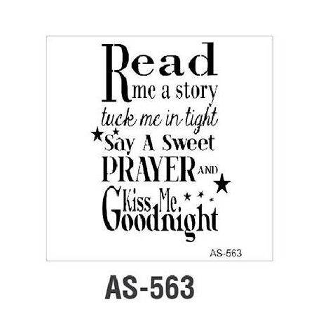 A4 SERIES STENCIL AS563 21 X 29CM