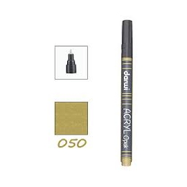 ACRYLIC OPAQUE MARKER 3ML - GOLD THIN TIP