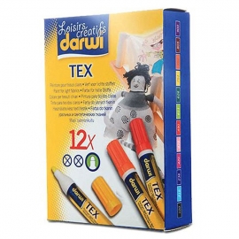 CARMINE FELT PEN TEXTILE 3MM