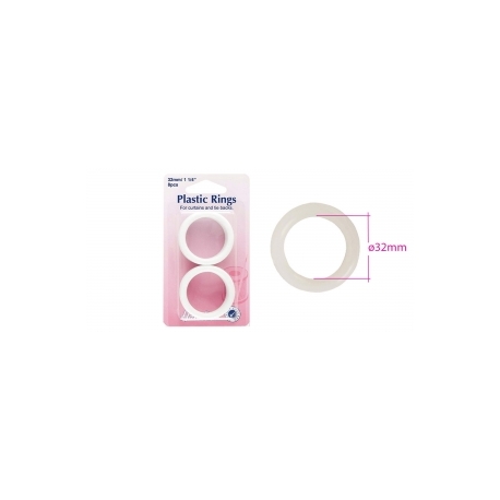 PLASTIC RING 19MM - WHITE