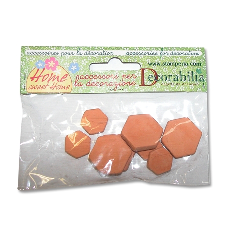 8 HEXAGONAL TILES FOR FLOOR 2 SIZES