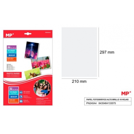 PHOTOGRAPHIC PAPER 10 SHEETS A4