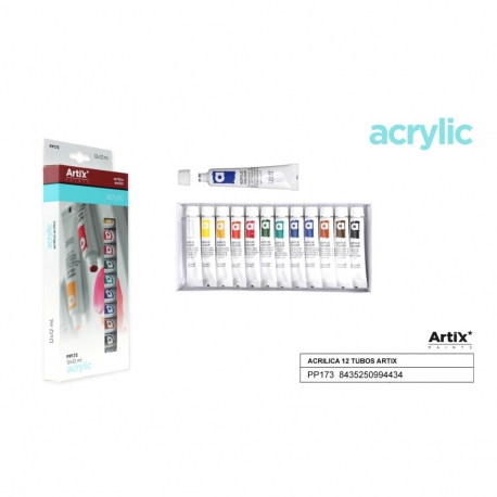 ACRYLIC PAINT SET 12 X 12ML