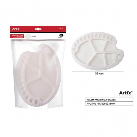 PLASTIC PAINTING PALETTE LARGE 33CM