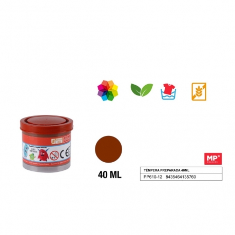 POSTER/TEMPERA PAINT 40ML - BROWN