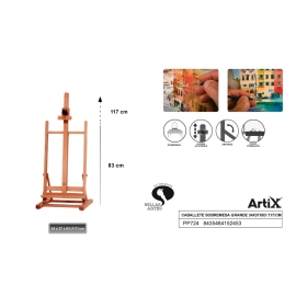 TABLE WOODEN EASEL - 21 X 47