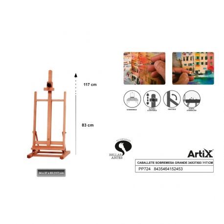 TABLE WOODEN EASEL - 21 X 47