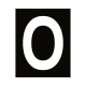MEYCO WHITE MDF LETTER "O" 10CM HIGH X 1.8CM