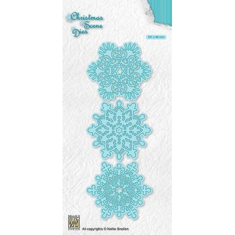 CHRISTMAS SCENE DIES - SNOWFLAKES