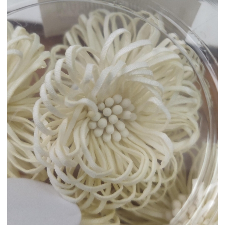 FUNNY FLOWER 6CM (6PCS) - DOVE GREY