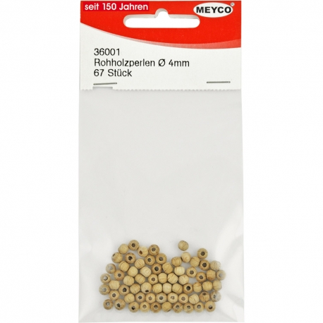 RAW WOODEN BALLS 4MM /67 PCS