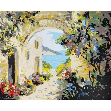 HOLIDAY STROLL 40 X 50CM PAINT BY NUMBERS KIT