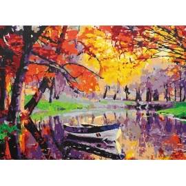 AUTUMN DAY 90 X 65CM PAINT BY NUMBER KIT