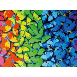 BUTTERFLY KALEIDOSCOPE 90 X 65CM PAINT BY NUMBERS KIT