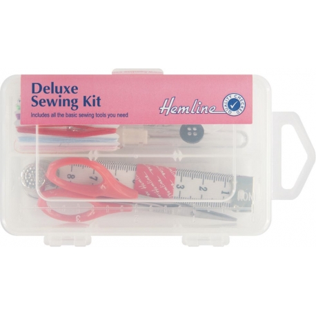 SEW KIT IN CLEAR STORAGE BOX - 2 DIVIDERS