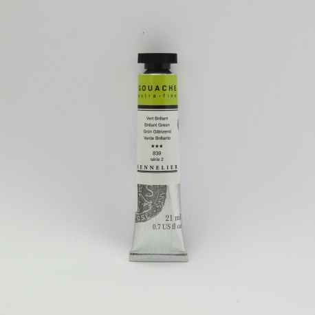 SENNELIER GOUACHE EXTRA FINE 21ML - SERIES 2 - BRIGHT GREEN