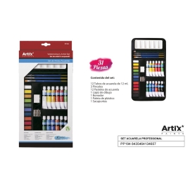 WATERCOLOURS ARTIST SET 31 PCS