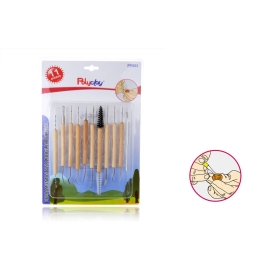 WOODEN CLAY TOOL SET